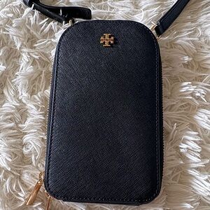 Tory Burch Black and Gold Crossbody Bag